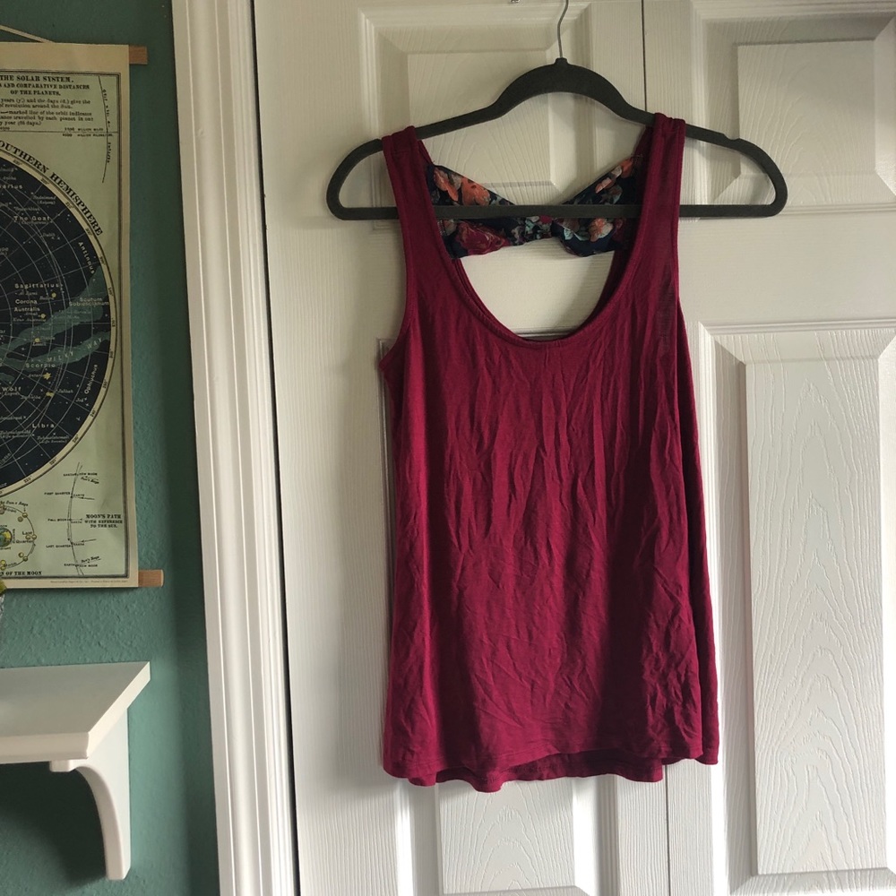 Red Shirt With Flower Bow